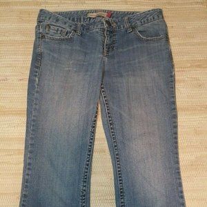 Aeropostale Womens Skinny Flare Jeans 7 Size 29 Long 30L  Light Wash